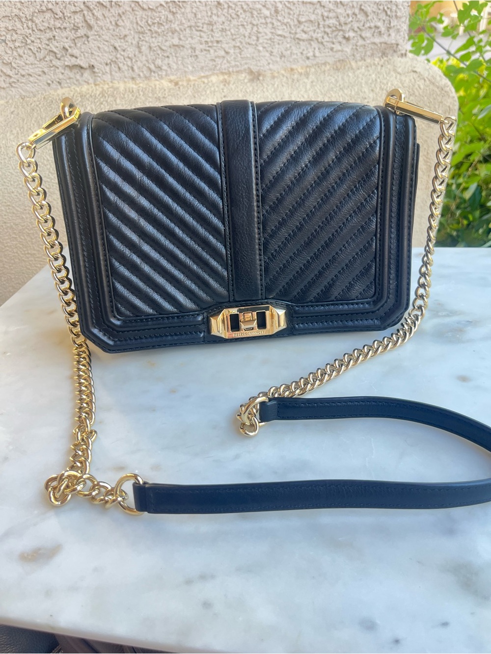 Rebecca Minkoff black leather crossbody